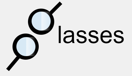 Glasses word animation